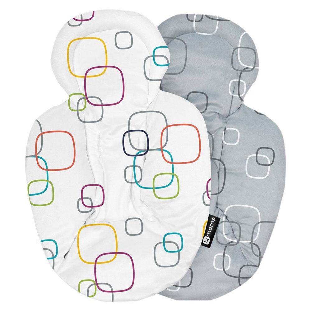 حشوة مقعد حديثي الولادة قابلة للعكس مامارو 4 مامز أبيض و رمادي 4moms Mamaroo 4.0 Newborn Seat Insert (Reversible)