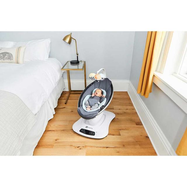 كرسي هزاز للأطفال روكارو بشبكة مبردة 4مومز 4moms - mamaRoo 4.0 - Cool Mesh