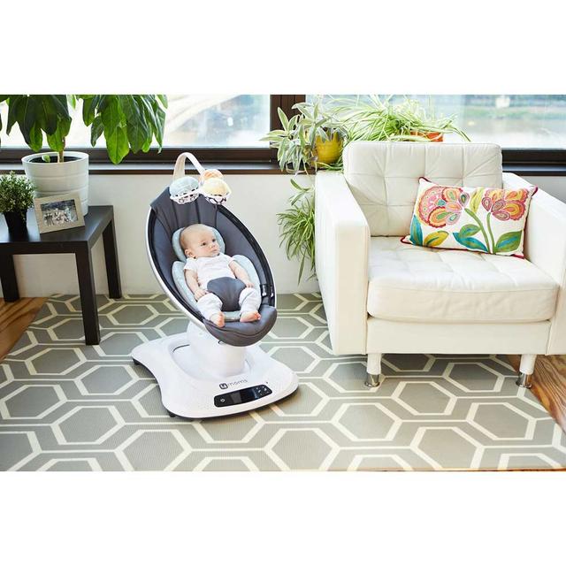 كرسي هزاز للأطفال روكارو بشبكة مبردة 4مومز 4moms - mamaRoo 4.0 - Cool Mesh