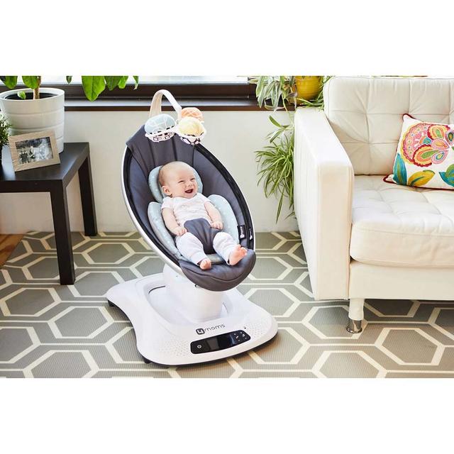 كرسي هزاز للأطفال روكارو بشبكة مبردة 4مومز 4moms - mamaRoo 4.0 - Cool Mesh