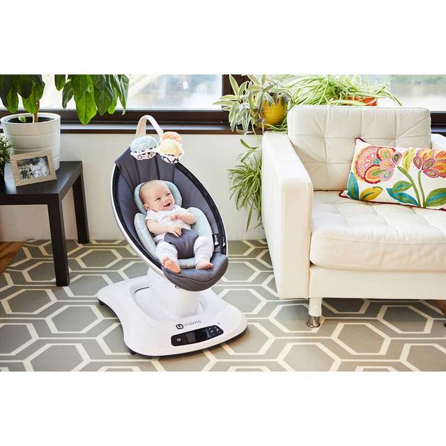 كرسي هزاز للأطفال روكارو بشبكة مبردة 4مومز 4moms - mamaRoo 4.0 - Cool Mesh