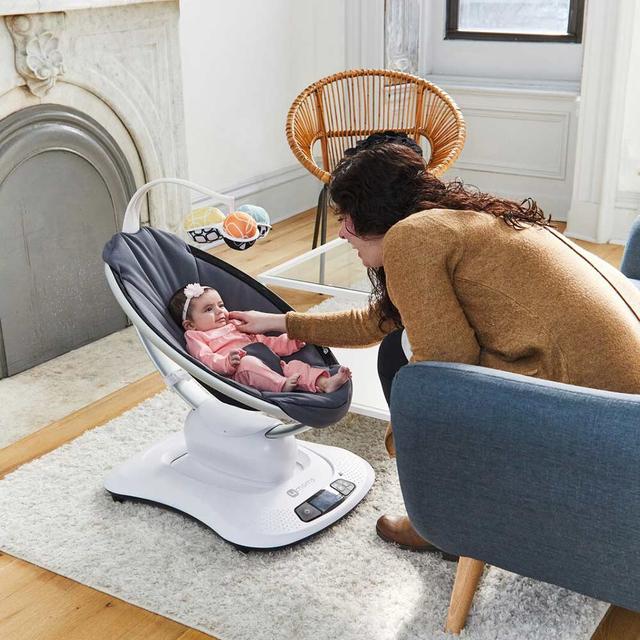 كرسي هزاز للأطفال روكارو بشبكة مبردة 4مومز 4moms - mamaRoo 4.0 - Cool Mesh
