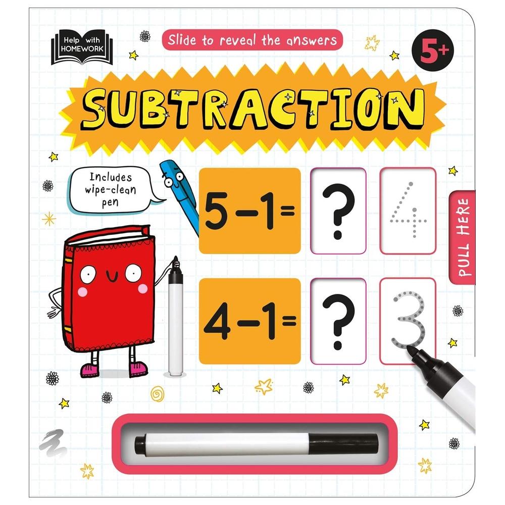 كتاب تعليم عملية الطرح للأطفال باللغة الإنجليزية الخريف للنشر 5+ Subtraction