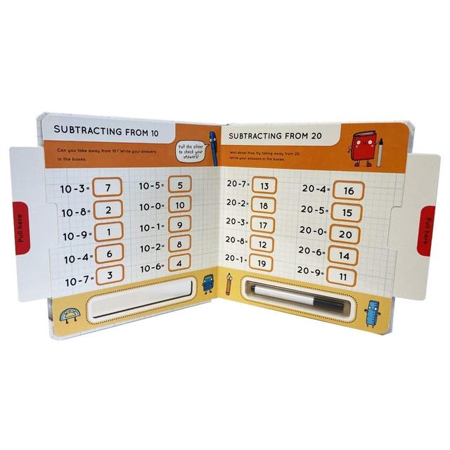 كتاب تعليم عملية الطرح للأطفال باللغة الإنجليزية الخريف للنشر 5+ Subtraction