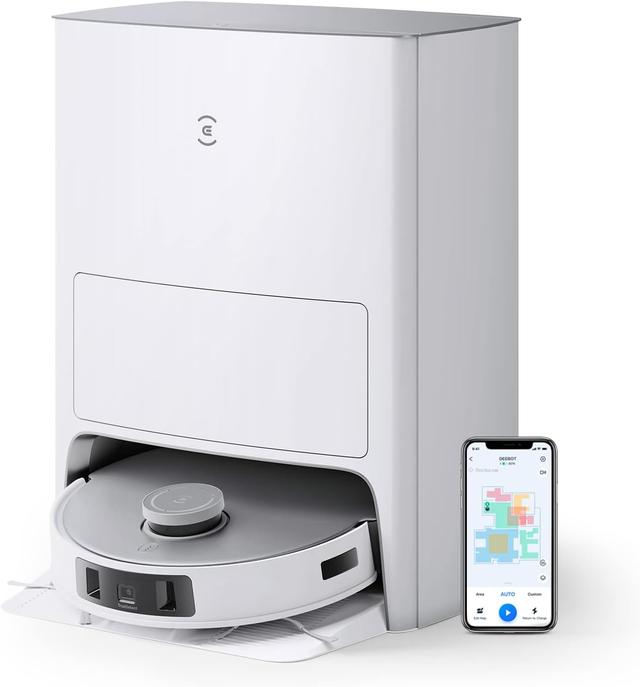 مكنسة روبوت التنظيف ايكوفاكس مع صندوق للغبار  5200 مللي أمبير Ecovacs X1e Omni Robot Vacuum Cleaner (T10 Omni)