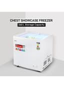 ثلاجة فريزر 260 لتر 220 واط جيباس Geepas Chest Showcase Freezer-Convertible Freezer And Fridge