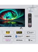 شاشة 50 بوصة 4K UHD سمارت بزمن استجابة 6.5 ميللي ثانية فضي جيباس Geepas 50- Inch Vidaa 4k Ultra Hd Smart Tv Frameless Design And Matte Silver - SW1hZ2U6MjEwOTkyOQ==