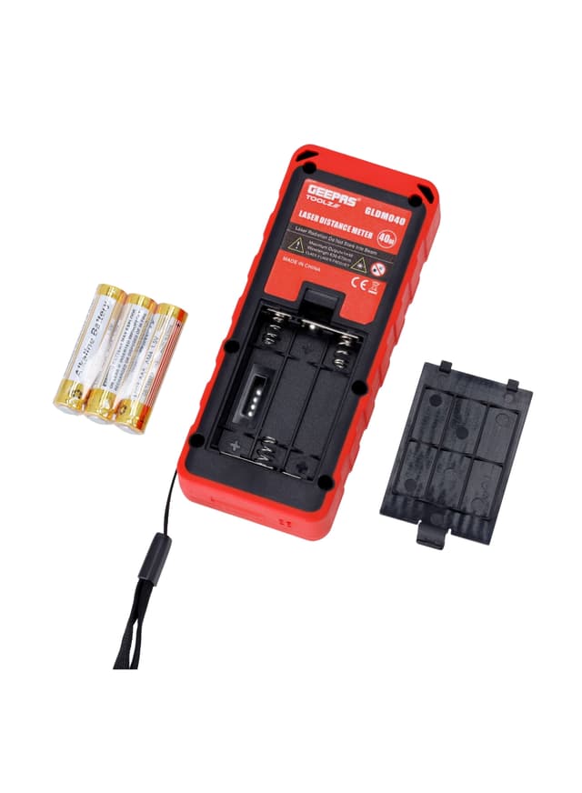جهاز قياس المسافات بالليزر من جيباس مسافة 40 متر ويدعم 6 لغات Geepas Laser Distance Meter
