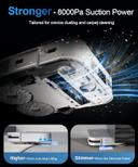 مكنسة روبوت التنظيف ايكوفاكس 8000 باسكال مع صندوق للغبار Ecovacs X2 Omni Robot Vacuum And Mop