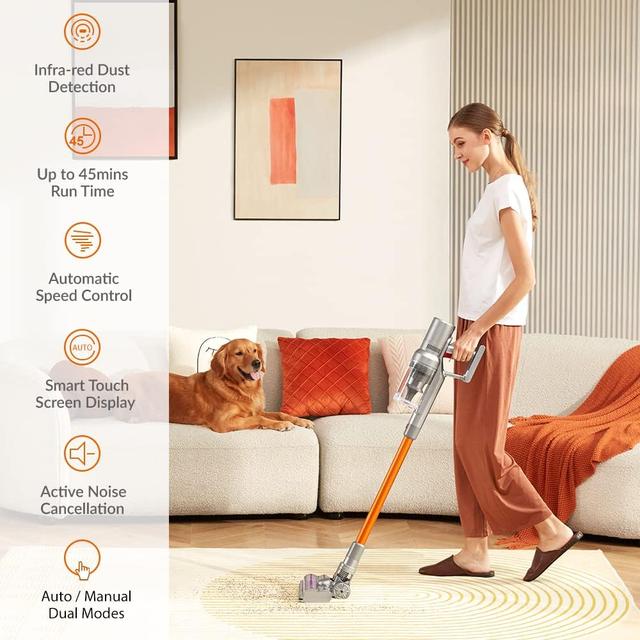 مكنسة عصا كهربائية لاسلكية إيربوت 2200 مللي أمبير 27000 باسكال Airbot Hypersonics Pro Cordless Vacuum Cleaner - SW1hZ2U6MjY1NDE3NA==