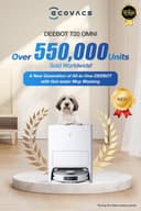 مكنسة روبوت التنظيف 6000 باكسال مع صندوق للغبار ايكوفاكس Ecovacs T20 Omni Robot Vacuum Cleaner