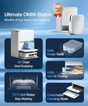 مكنسة روبوت التنظيف ايكوفاكس 8000 باسكال مع صندوق للغبار Ecovacs X2 Omni Robot Vacuum And Mop