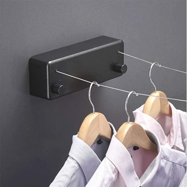 حبل غسيل قابل للسحب لتجفيف الملابس Retractable Washing Line Drying Clothes