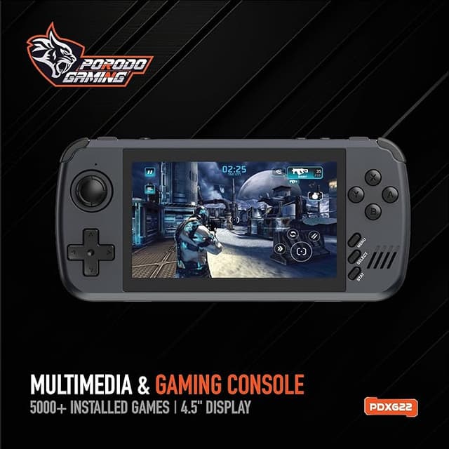 جهاز ألعاب محمول باليد وحدة تحكم قيمنج بورودو 3000 مللي أمبير Porodo Multimedia & Gaming Console
