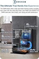 مكنسة روبوت التنظيف ايكوفاكس 8000 باسكال مع صندوق للغبار Ecovacs X2 Omni Robot Vacuum And Mop