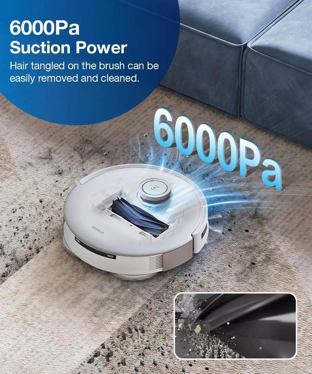 مكنسة روبوت التنظيف 6000 باكسال مع صندوق للغبار ايكوفاكس Ecovacs T20 Omni Robot Vacuum Cleaner