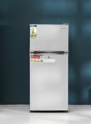 ثلاجة كبيرة 200 لتر 120 واط أبيض جيباس Geepas 200l Gross Capacity/132l Net Capacity No Frost Double Door Refrigerator With Multi Air Flow - 452216