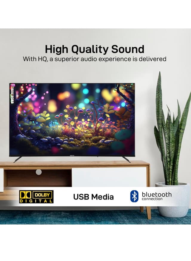 شاشة 70 بوصة سمارت 4K UHD أسود جيباس Geepas 70-Inch Vidaa Professional Tv Smart Voice Control