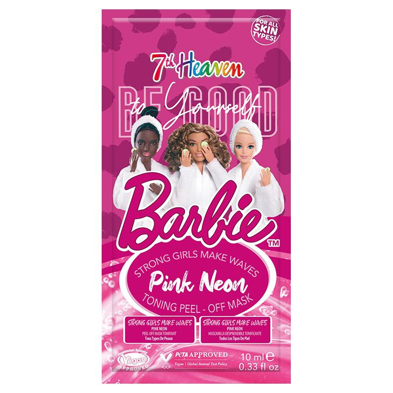 قناع تقشير باربي بينك نيون 10 مل سفنث هيفن 7th Heaven - Barbie Pink Neon Toning peel-Off Mask