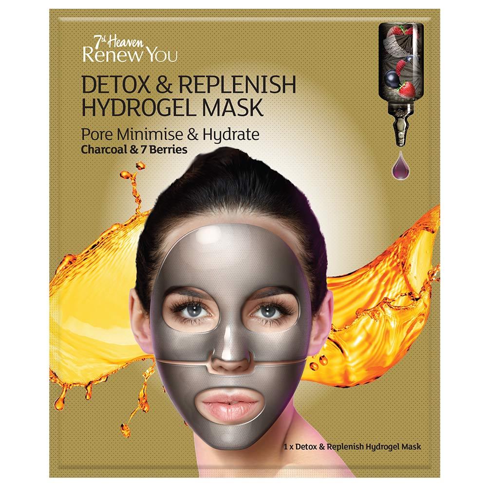 قناع الوجه هيدروجيل للتخلص من السموم سفنث هيفن 7th Heaven - Detox & Replenish Hydrogel Face Mask