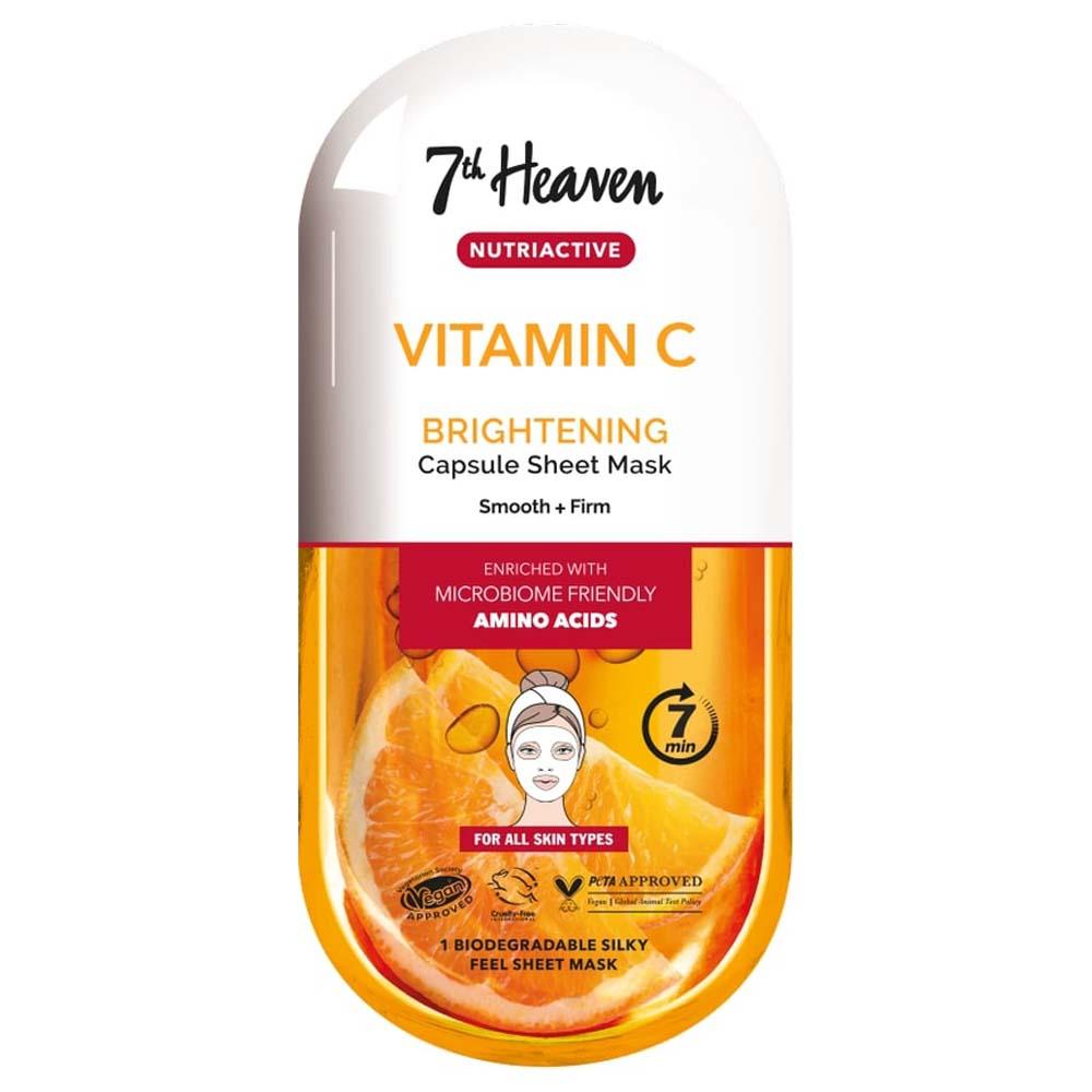 قناع ورقي فيتامين سي المغذي سفنث هيفن 7th Heaven - Nutriactive Vitamin C Sheet Mask