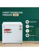 ثلاجة فريزر 260 لتر 220 واط جيباس Geepas Chest Showcase Freezer-Convertible Freezer And Fridge