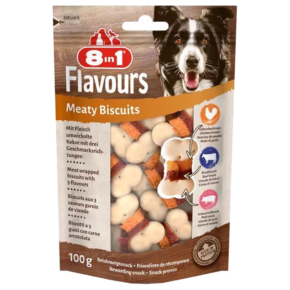 8In1 - Flavours Meaty Biscuits 100g