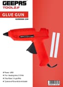Geepas Glue Gun, Includes 2pcs Glue Sticks - Fast Heating Mini Glue Gun, Hot Melt Glue Gun Kit Suitable For Children Do School Heating Arts, Diy Art, Home Repair, Wood, Glass, Card, Plastic