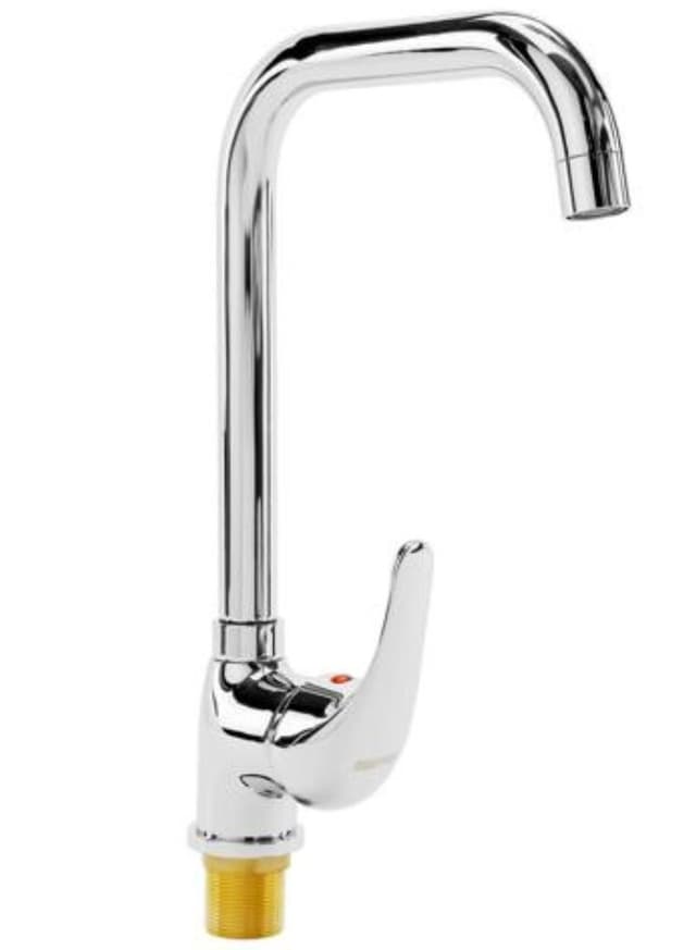 خلاط مغسلة بمقبض واحد من جيباس لون فضي Geepas Sink Mixer