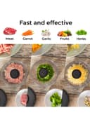 فرامه لحم 350 مل 100 واط أسود جيباس Geepas Multi Chopper With Stainless Steel Blade 100w Powerful Copper Motor