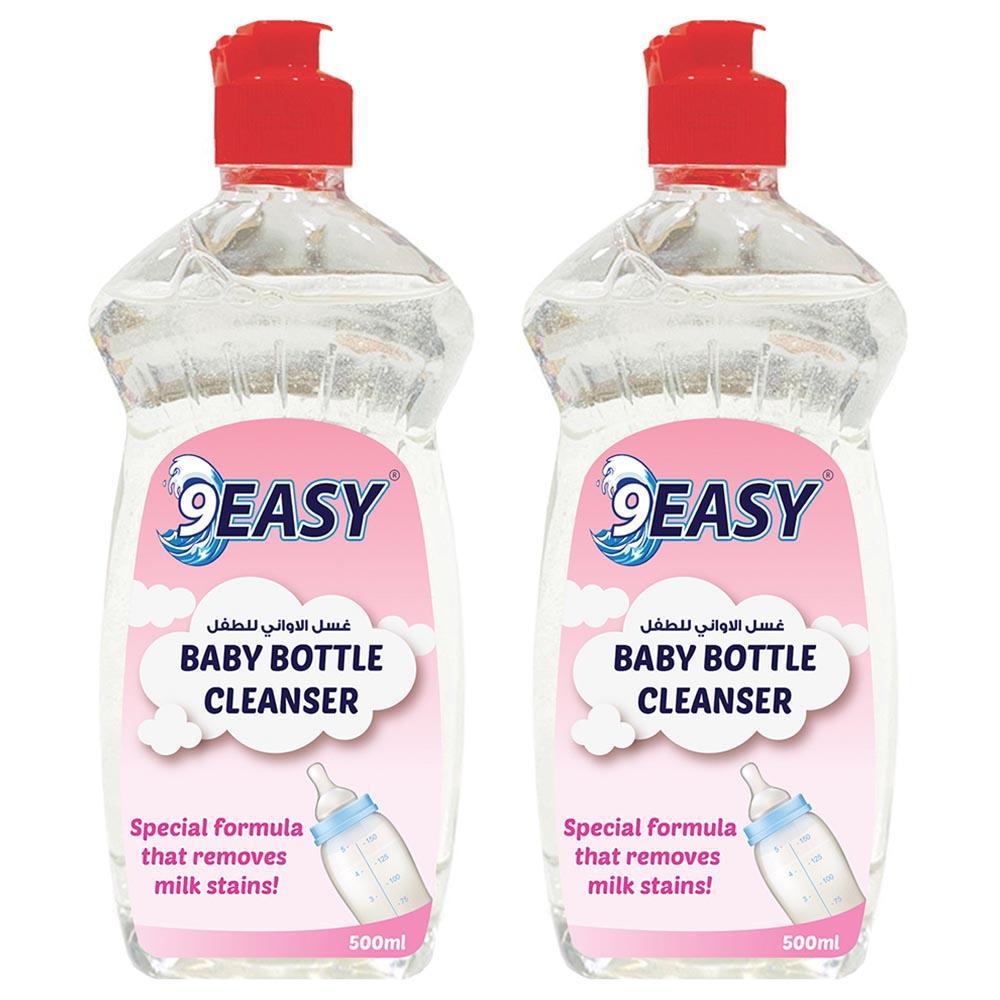 منظف زجاجات الأطفال 500 مل 2 عبوة 9 ايزي 9EASY Baby Bottle Cleanser 500ml