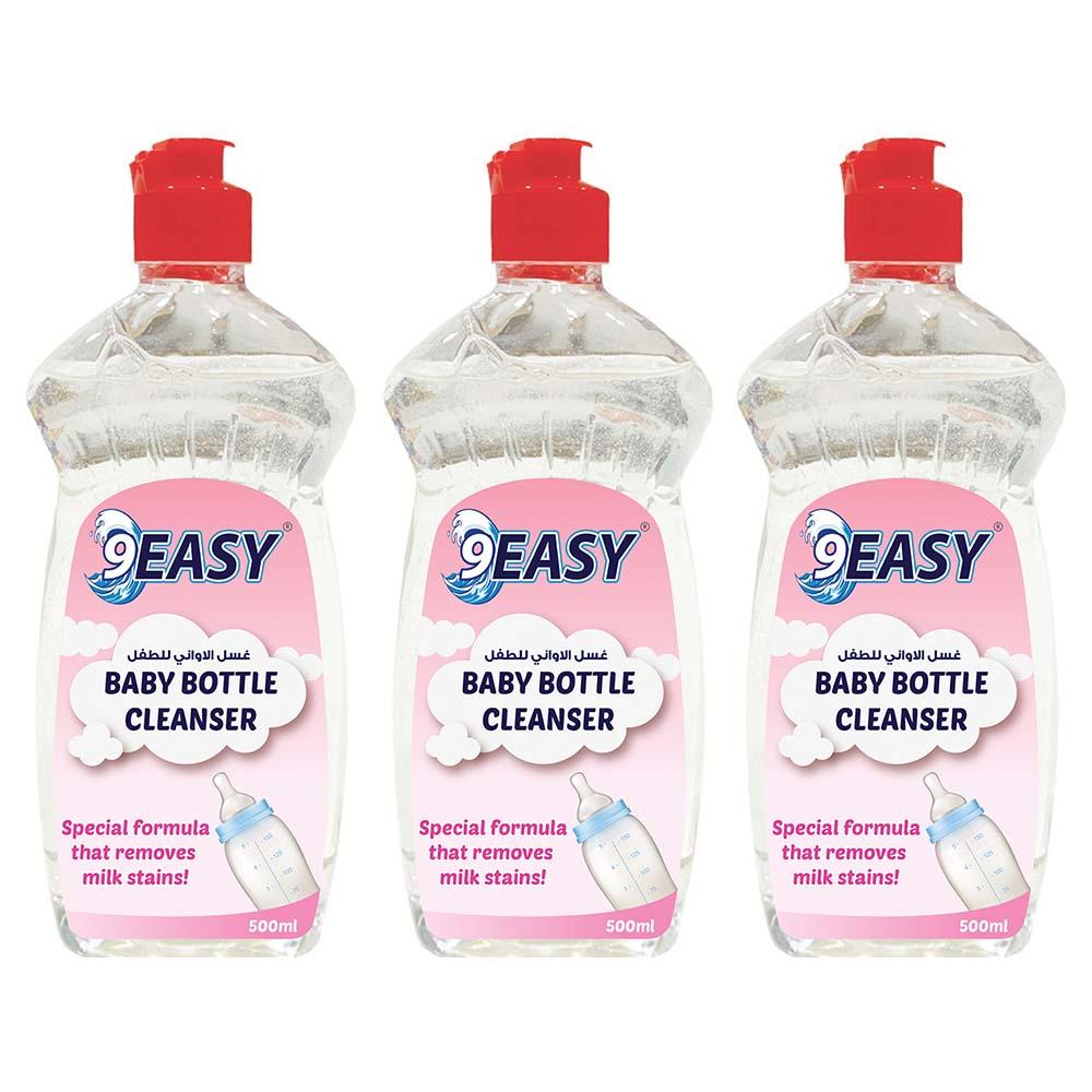 منظف زجاجات الأطفال 500 مل 3 قطع 9إيزي 9EASY - Baby Bottle Cleanser
