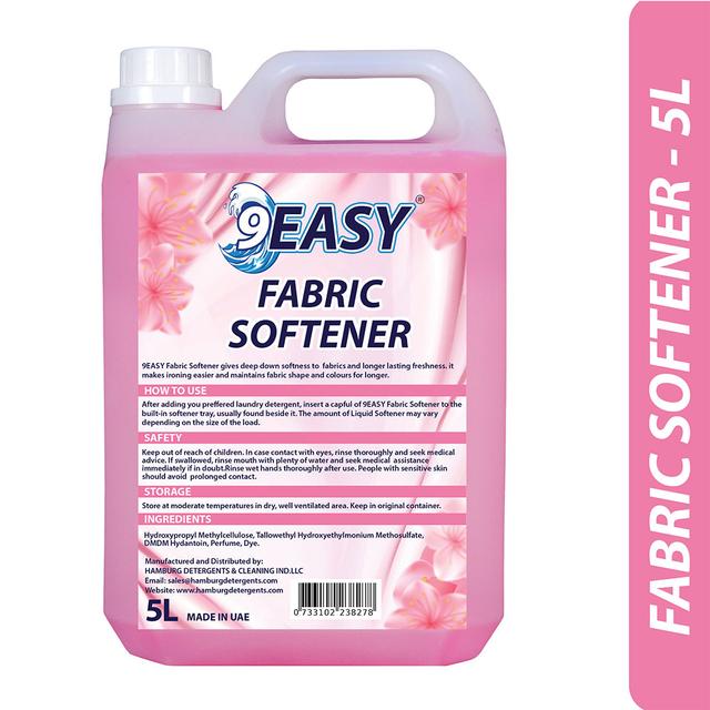 منعم أقمشة 5 لتر وردي 9 إيزي 9EASY Fabric Softener Pink 5L - SW1hZ2U6MjE5MTY2Ng==