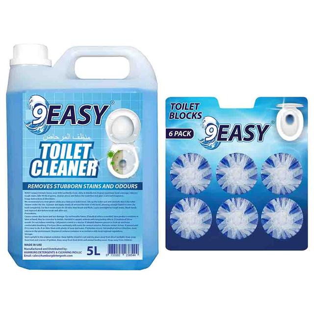 9EASY - Toilet Cleaner 5L + Toilet Block - Blue - SW1hZ2U6MjE5MTYwNg==