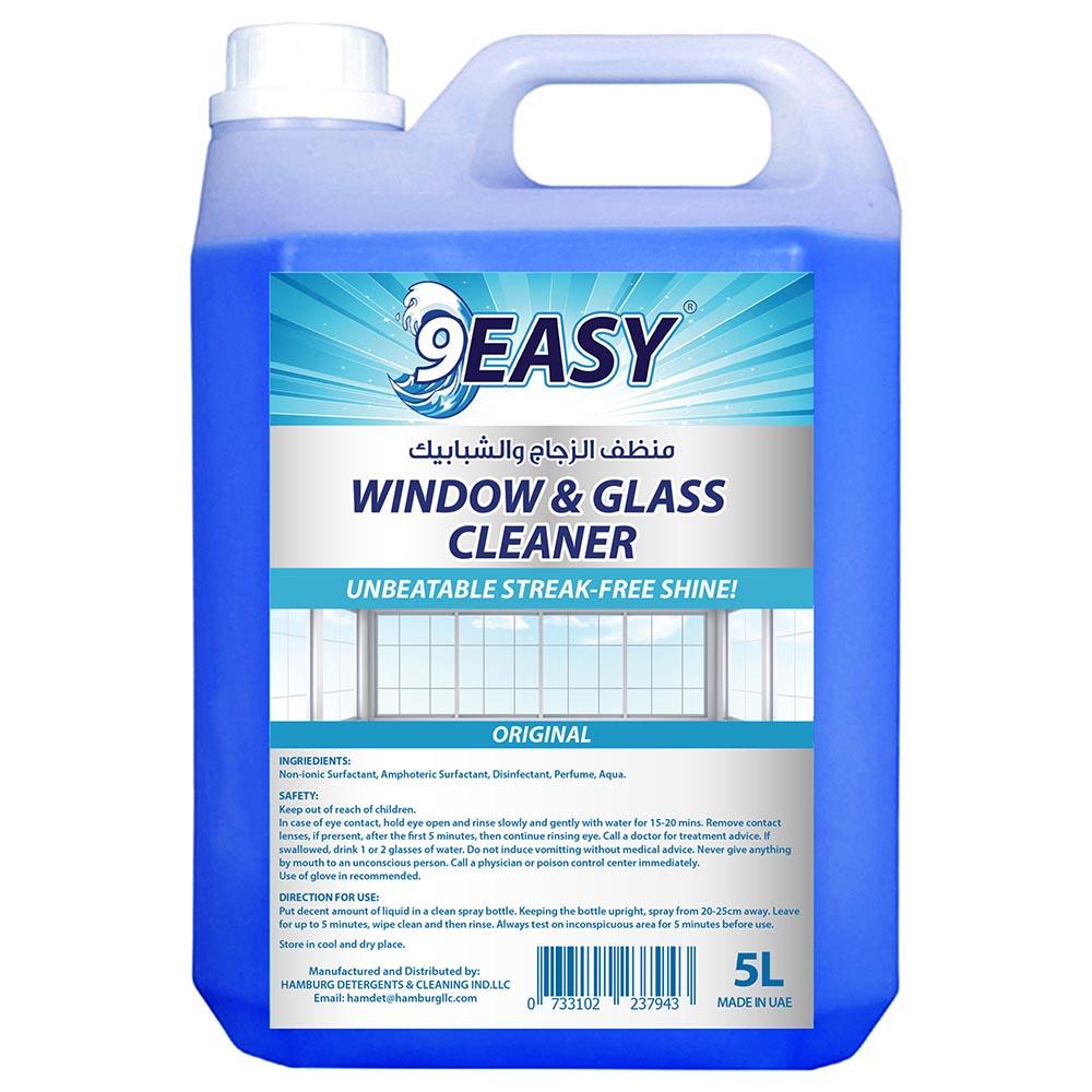 منظف الزجاج و النوافذ 5 ليتر 9 ايزي 9EASY - Window & Glass Cleaner