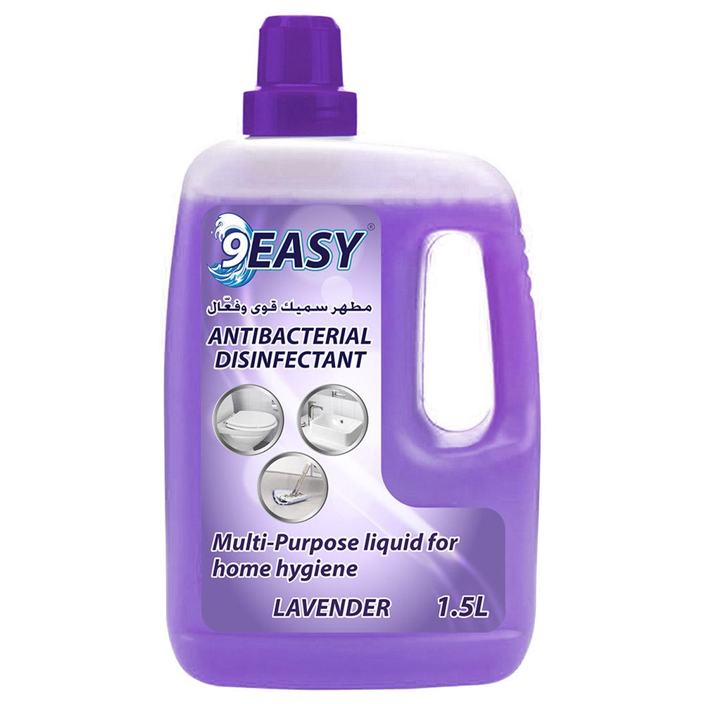 مطهر مضاد للبكتيريا 1.5 لتر لافندر 9 إيزي 9Easy Antibacterial Disinfectant