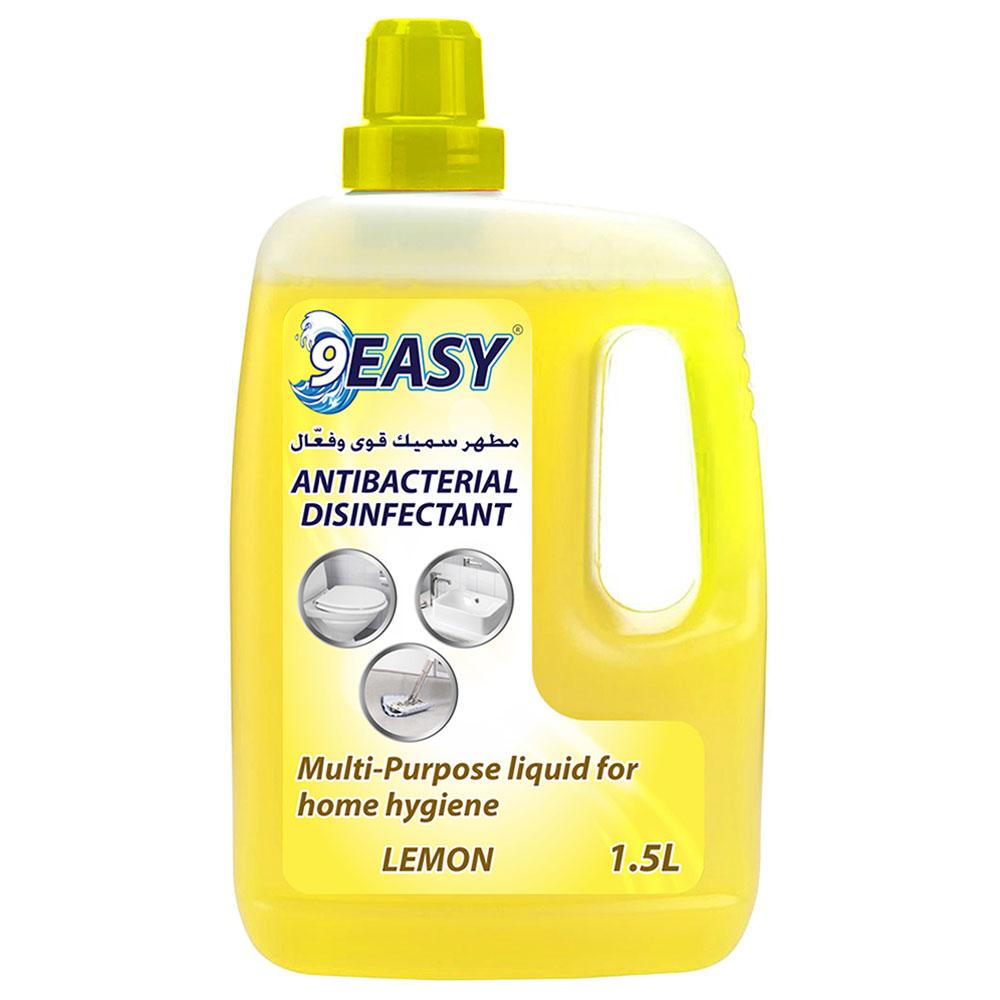 مطهر مضاد للبكتيريا 1.5 لتر ليمون 9 إيزي 9Easy Antibacterial Disinfectant