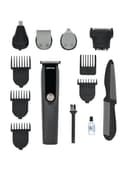 Geepas Digital Rechargeable 11-In-1 Grooming Kit, 4 Combs Nose Trimmer, Micros Shaver, Design Trimmer Led Display & Charging Indicator Stainless Steel Blade