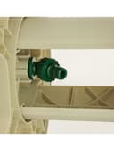 بكرة خرطوم الماء بيج وأخضر جيباس Geepas Portable Hose Cart Manual Retract Hose Reel