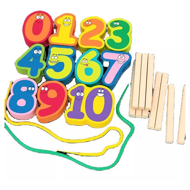 A Cool Toy - Lacing Beads - Numbers | Jomla.ae