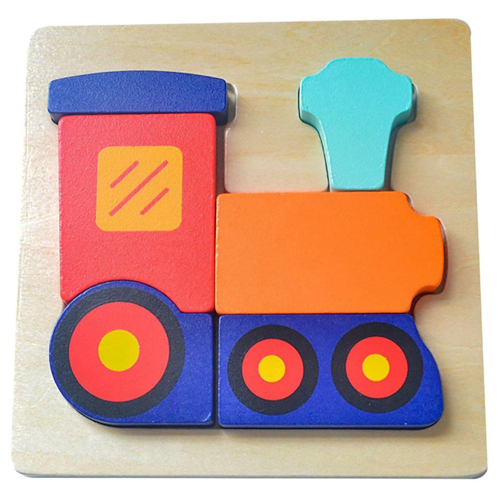 لعبة بازل للاطفال لعمر 18 شهر كول توي قطار A Cool Toy Mini Wooden Puzzle