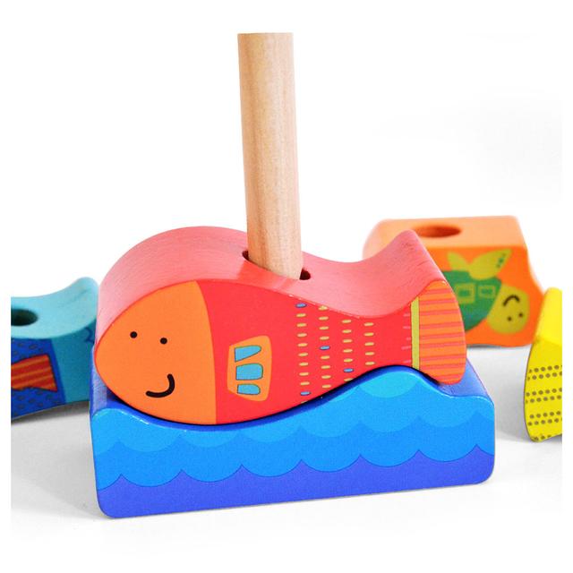 لعبة اطفال تعليمية تكديس الأسماك خشب لعمر 12 شهر كول توي A Cool Toy Wooden Fish Stacking Toy - SW1hZ2U6MjAyNzQ5Mg==