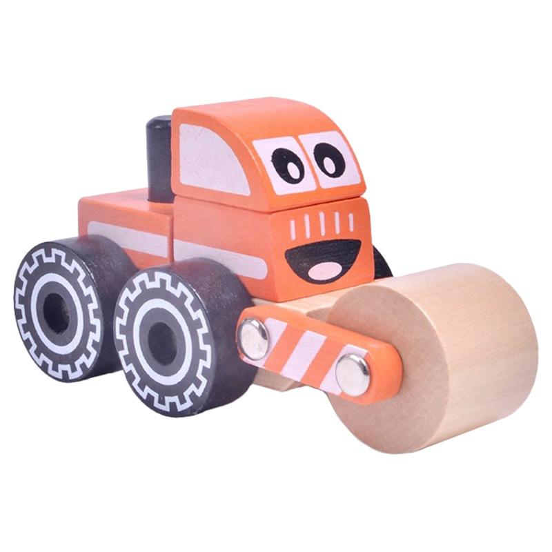 لعبة المجرفة للاطفال خشب لعمر 3 سنوات كول توي A Cool Toy Wooden Steam Roller