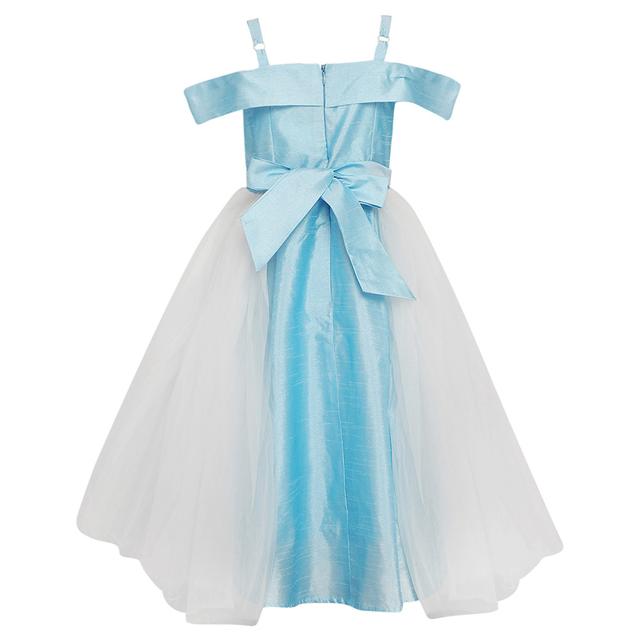 فستان بناتي للأعراس تفتة لتل فابل أزرق بتول أبيض A Little Fable Princess Iris Gown - SW1hZ2U6MjE5Mjk5OQ==