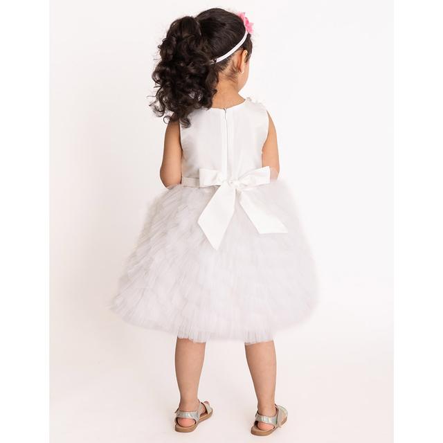 A Little Fable - Provence Cascade Dress - White - SW1hZ2U6MjE5Mjk2OA==