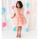 فستان ريجاليا بطبقات خوخي من اي ليتل فابل A Little Fable - Regalia Tiered Dress - Peach - SW1hZ2U6MjE5MjkwNQ==