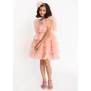 فستان ريجاليا بطبقات خوخي من اي ليتل فابل A Little Fable - Regalia Tiered Dress - Peach - SW1hZ2U6MjE5MjkwNw==