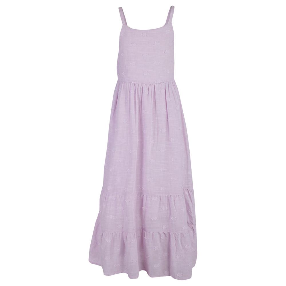 فستان بناتي قطني لتل فابل طويل بنفسجي A Little Fable Sleeveless Allure Dress