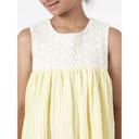 فستان بناتي صيفي قطن لتل فابل أصفر وأبيض A Little Fable Sundew Lace Dress - SW1hZ2U6MjE5MjUzOA==