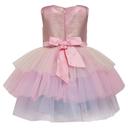 فستان بناتي للمناسبات تفتة لتل فابل زهري منفوش A Little Fable Unicorn Sleeveless Party Dress - SW1hZ2U6MjE5MjQzMA==